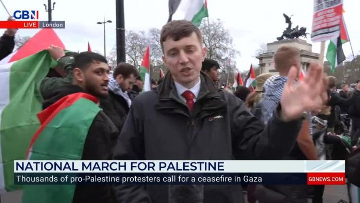 Twelve people arrested as 'hundreds of thousands' march in pro-Palestine rally to Israeli embassy