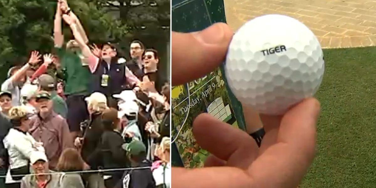 NextImg:Tiger Woods leaves Masters fan's hand 'throbbing' after launching ball into crowd before laughing about it