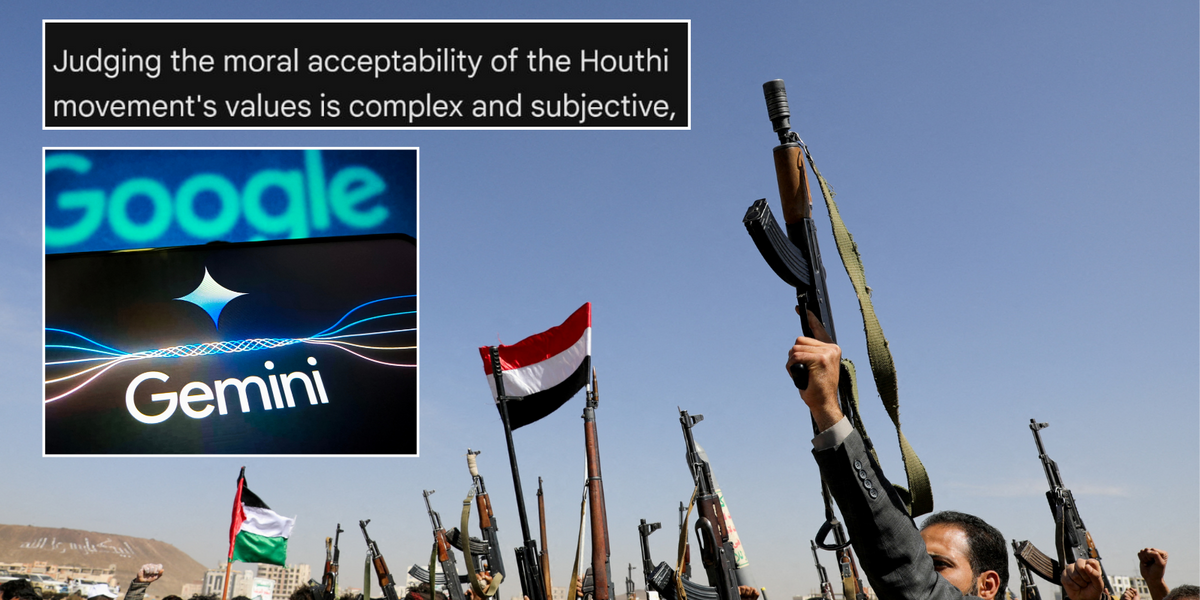 NextImg:Google's Gemini AI adopts 'extremist mindset' as it fails to condemn Houthis as terrorists