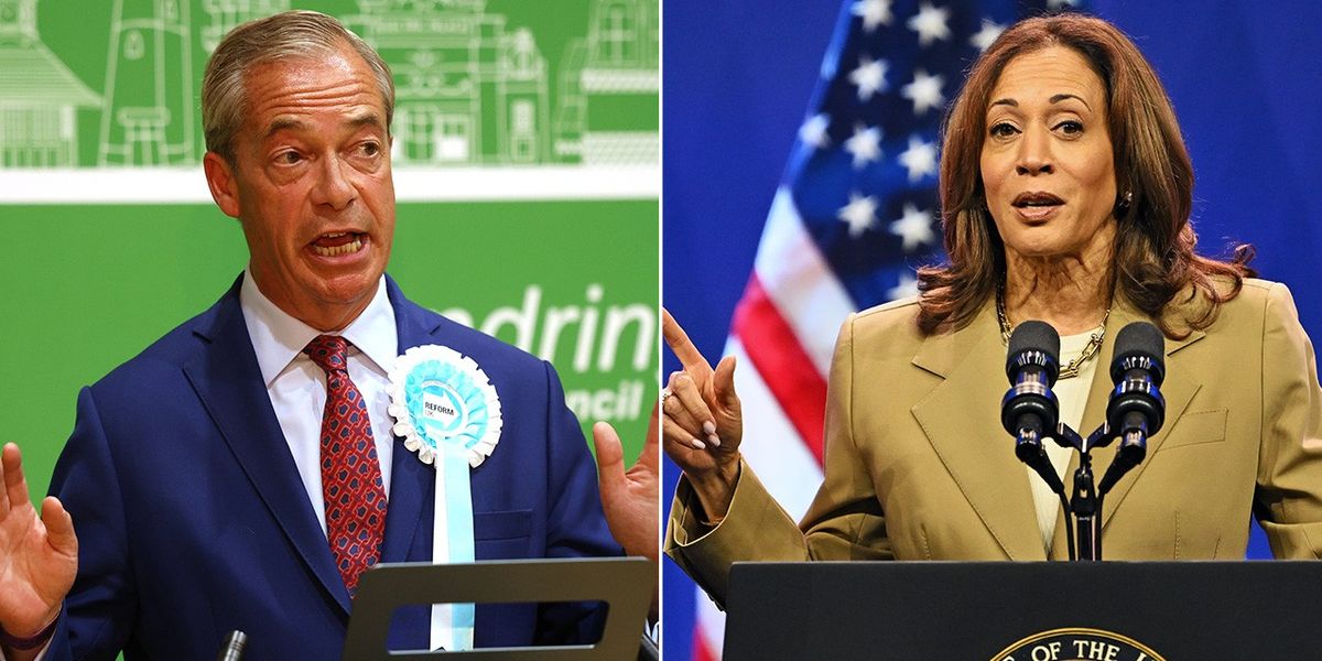 NextImg:Nigel Farage scolded for ‘potty’ Kamala Harris attack to distract from ‘sinking Trump ticket’: ‘Republicans are flailing!’