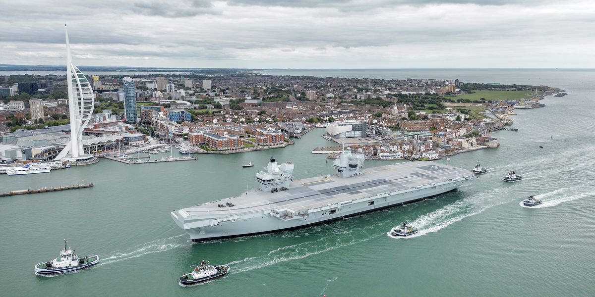 NextImg:Royal Navy to send £3.5billion aircraft carrier to Middle East as war tensions ramp up