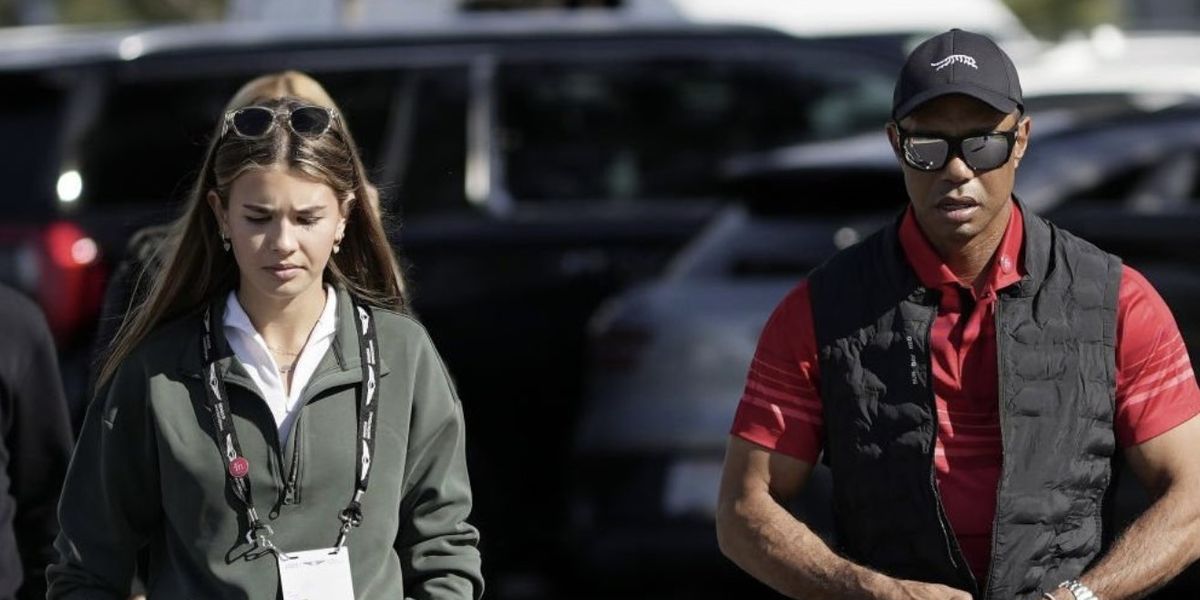 NextImg:Tiger Woods makes feelings clear on Donald Trump after arriving at competition with president's granddaughter
