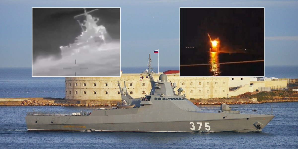 Putin loses £51million warship as Ukraine sinks vessel overnight