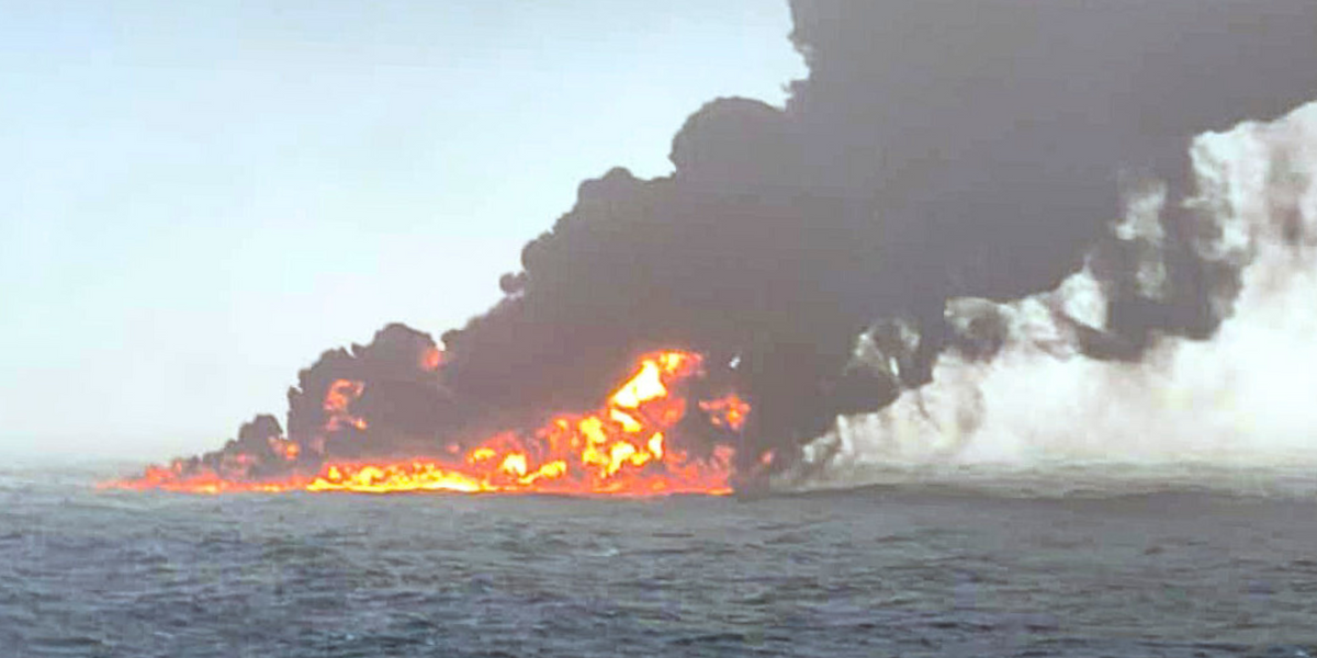 NextImg:North Sea collision sparks fears of 'toxic chemical spill' after cargo ship smashes into oil tanker