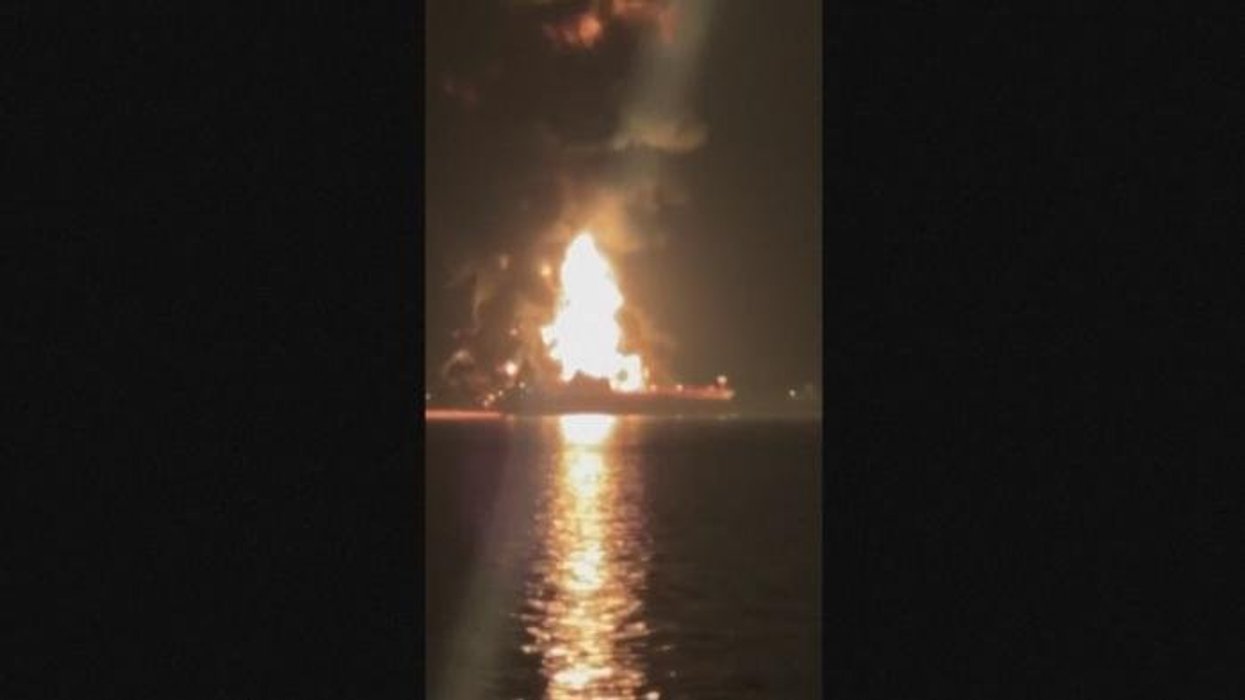 Oil surges past $100 once again as tankers burn in Gulf after deadly Iranian strikes