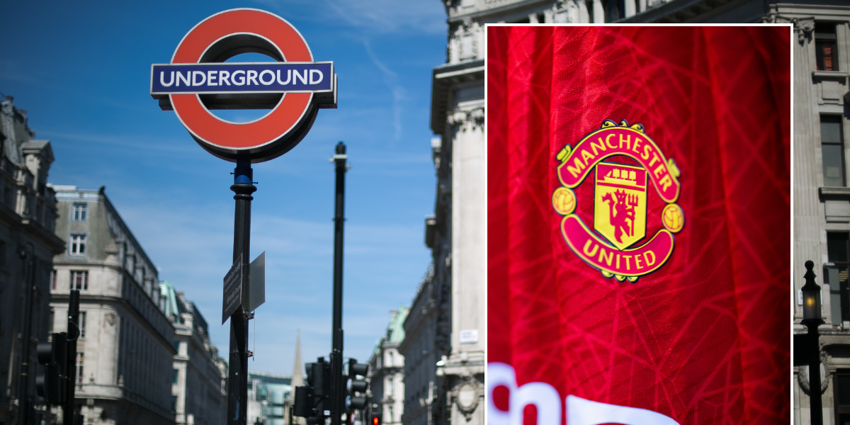 NextImg:Manchester United fan with Hamas on the back of his shirt parades through London streets as police launch manhunt