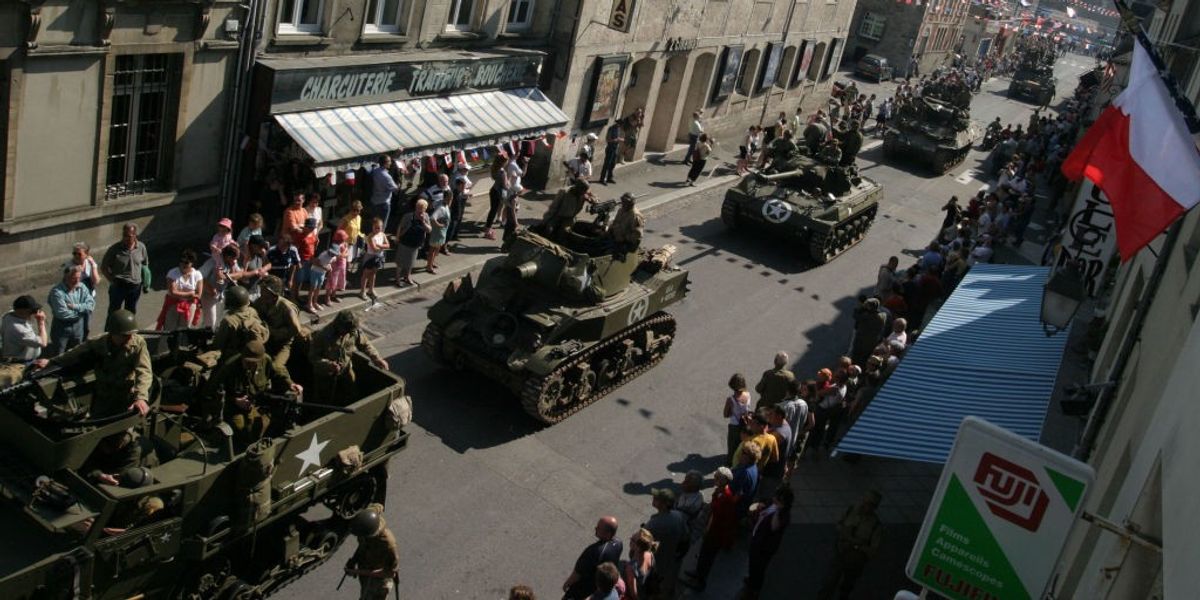 NextImg:French town forced to apologise after snubbing Union Jack in D-Day celebration bunting