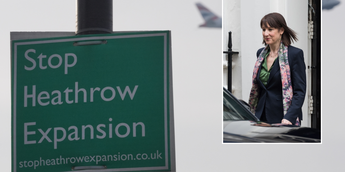 NextImg:Rachel Reeves claims Heathrow runway expansion would improve air quality despite blocking plans in her own area