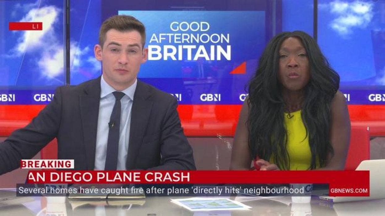 Horror as plane erupts in flames after crashing into residential neighbourhood as crews rush to locate survivors