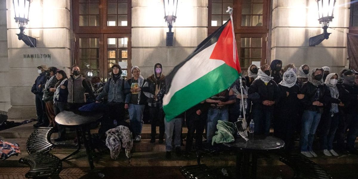 NextImg:Dozens of pro-Palestine protesters arrested as riot police storm Columbia University after officials said they had 'no choice'
