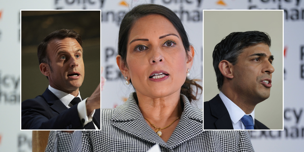 NextImg:'Running rife in France!' Priti Patel slaps down Macron - 'He's worried about Rwanda because it keeps migrants in France'