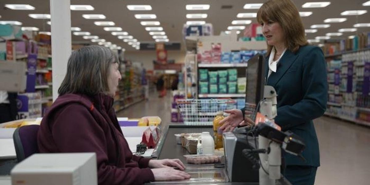 Rachel Reeves heckled by pro-Palestine supporter during Sainsbury’s tour Rachel Reeves heckled by pro-Palestine supporter during Sainsbury’s tour