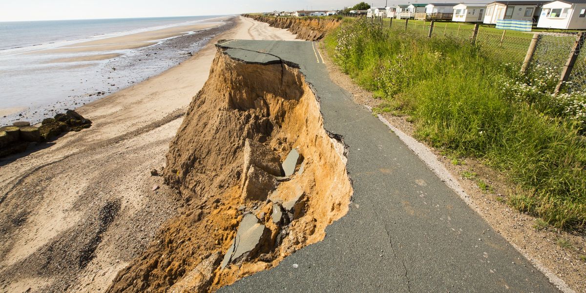 NextImg:UK coast 'crumbling away' leaving locals terrified as they live on the edge with 'billionaire's view'