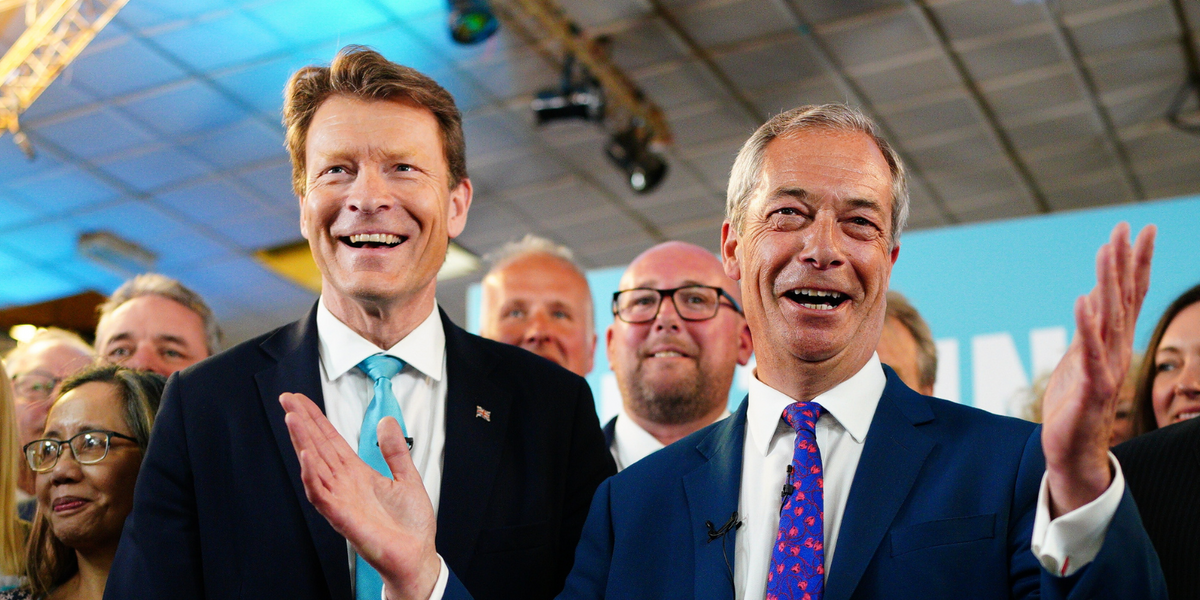 NextImg:'They're terrified of us!' Farage and Tice lay into Labour after ex-leader labels Reform UK 'threat to democracy'