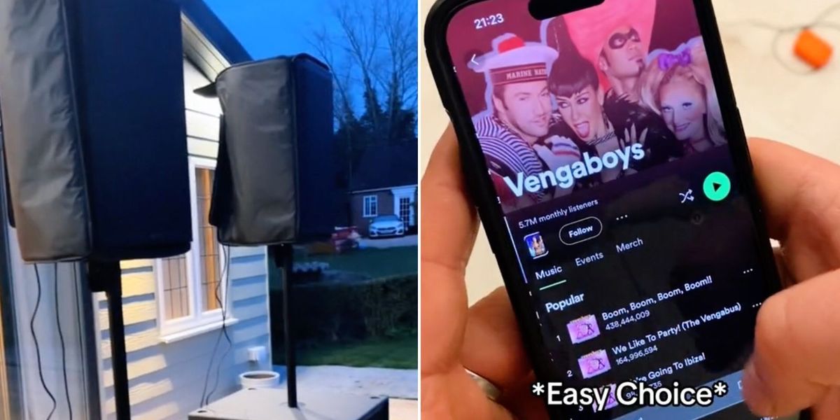 NextImg:Neighbour gets ultimate revenge on house next door blaring loud music on week night