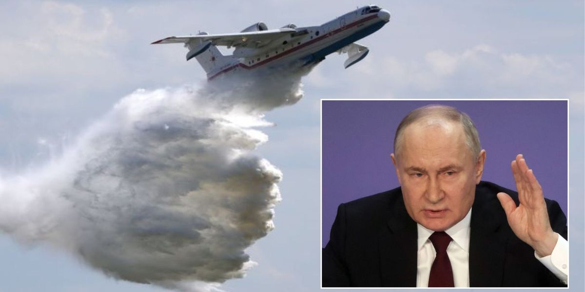NextImg:Putin's £56m warplane 'destroyed' in devastating Ukraine attack on air base