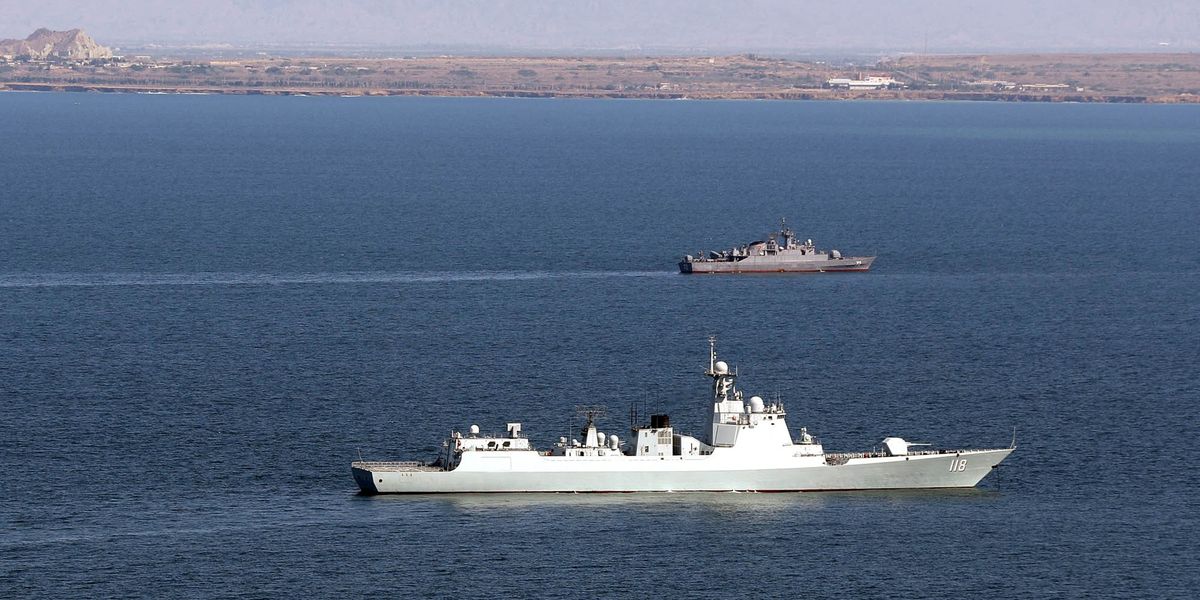 NextImg:China teams up with Russia and Iran for military drills as global tensions surge