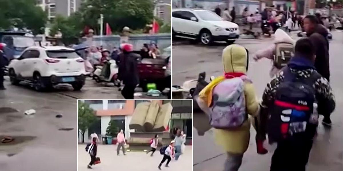 NextImg:Driver ploughs into schoolchildren outside primary school in latest car ramming horror in China