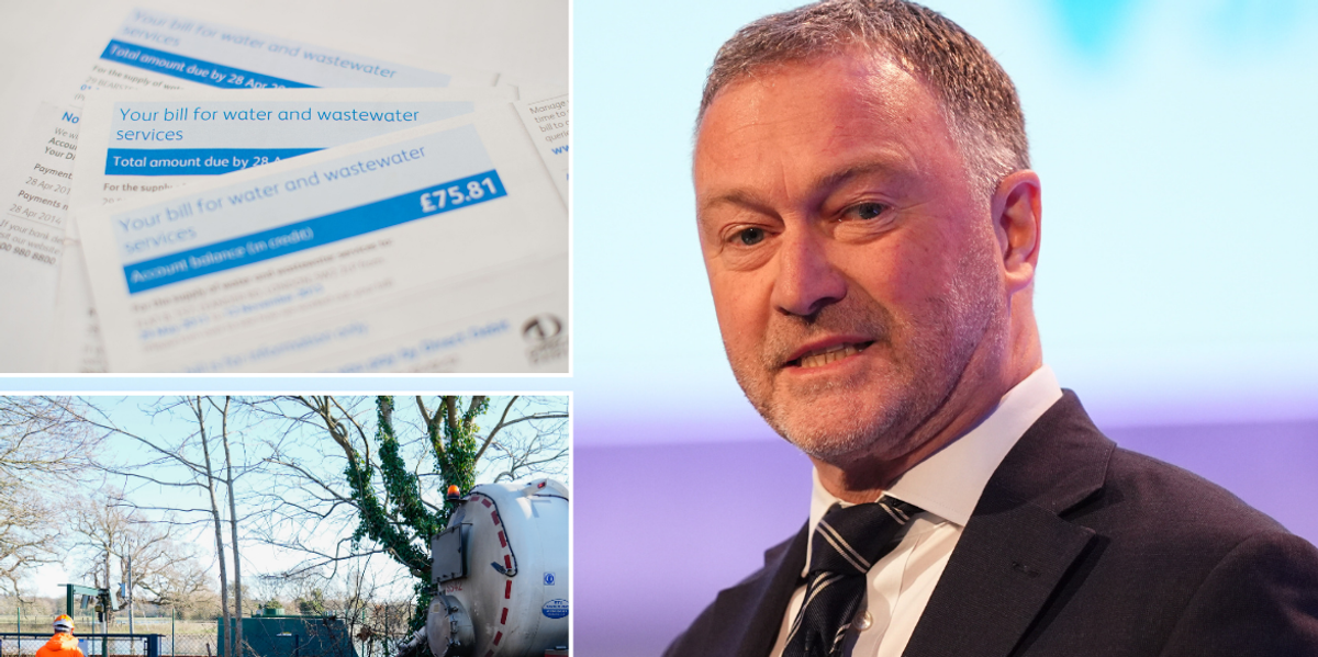 NextImg:Water bills set to surge by 20% in bid to fix 'damage' as Steve Reed warns 'rationing' could be imposed
