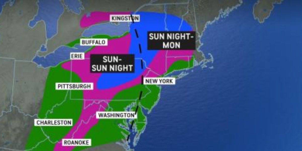 NextImg:US weather: 'Crippling' freezing rain to blast America as two HUGE storms unleash 'hazardous mix' ahead of Christmas
