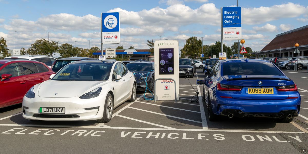 NextImg:UK sees electric vehicle revolution with huge spike in new chargers as drivers witness 'record year'