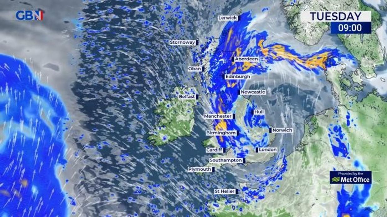 UK weather warning: Tropical storm winds smash into Britain as Met Office issues urgent alert over 'hazardous' conditions