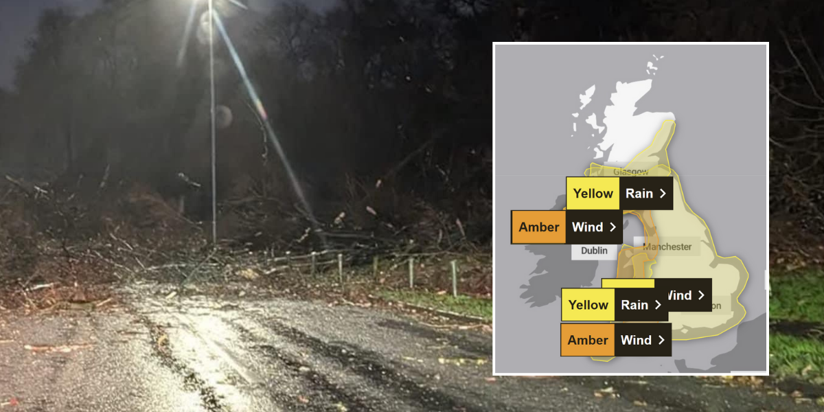 NextImg:Storm Darragh: ‘Deafening mini-tornado’ strikes Staffordshire as Britons face more weather chaos ahead of rare Met Office wind warning