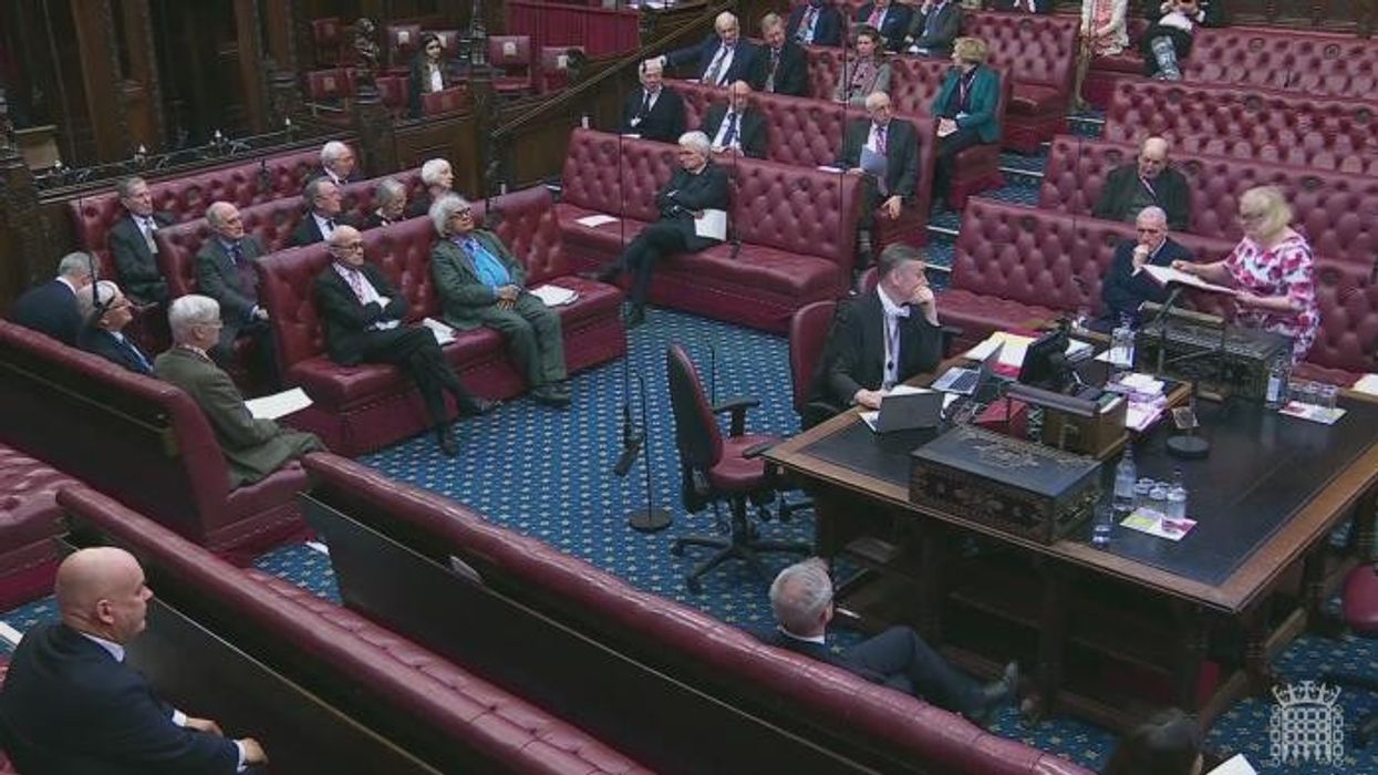 WATCH: Moment House of Lords debate is PAUSED as protests shock peers