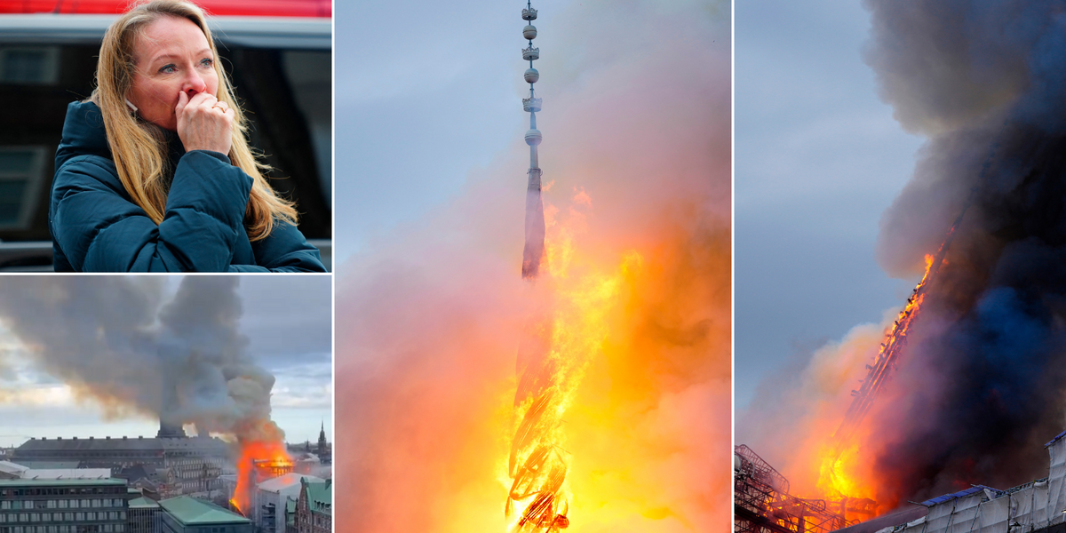 NextImg:'Copenhagen's Notre Dame moment': Watch as fire rips through one of Danish capital's oldest buildings