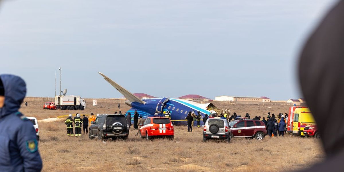 NextImg:Azerbaijan Airlines flight 'shot down by Russia' after being mistaken for drone