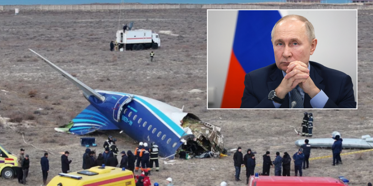 NextImg:Putin APOLOGIES to Azerbaijan over 'tragic incident' as Russian president admits 'air defence was active when plane crashed'