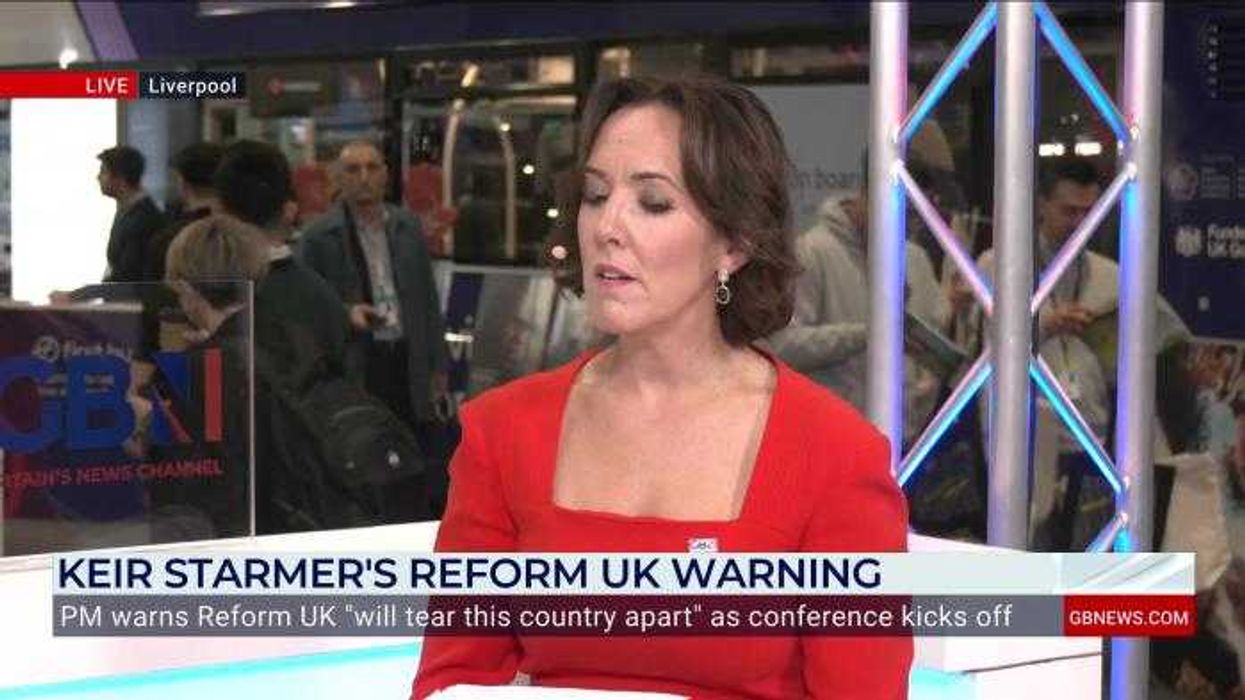 Watch the moment that Christopher Hope hands a Labour MP a Union flag: 'Fly it proudly!'