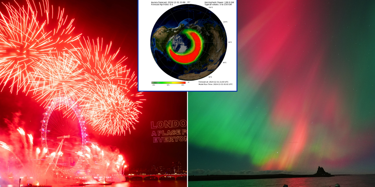 NextImg:Met Office reveals New Year Northern Lights show set for UK as aurora visible after huge coronal mass ejection strikes Earth