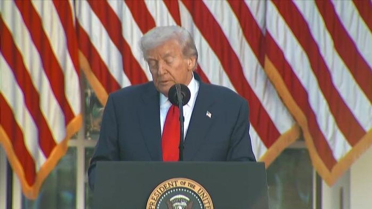 WATCH: Erika Kirk reads out heartbreaking message after accepting husband's Presidential Medal of Freedom from Donald Trump