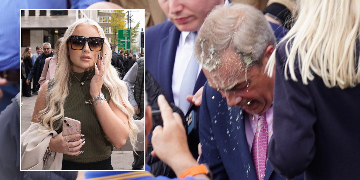 NextImg:Nigel Farage milkshake attacker DODGES jail after admitting to offence