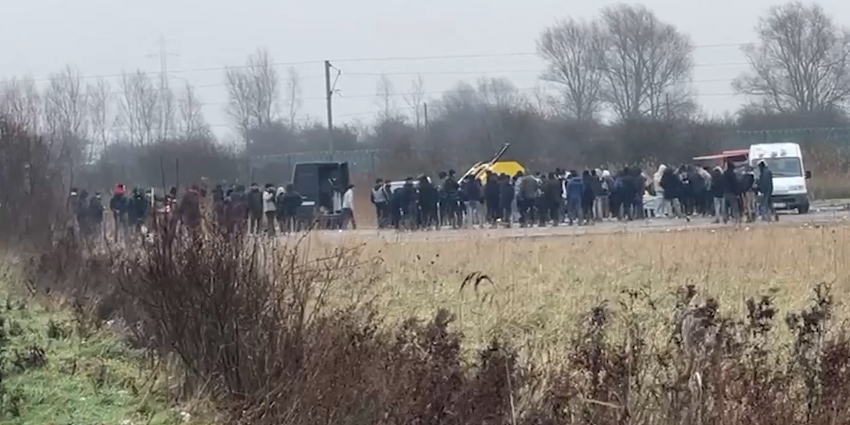 NextImg:Migrant crisis: Thousands of migrants queueing along French coast with plan to cross Channel on Christmas Day