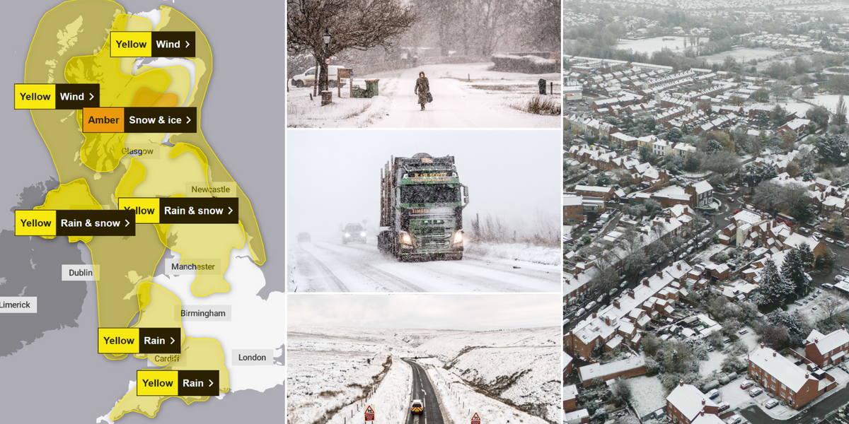 NextImg:Storm Bert: Met Office issues SEVEN weather warnings as Britain braces for weekend chaos