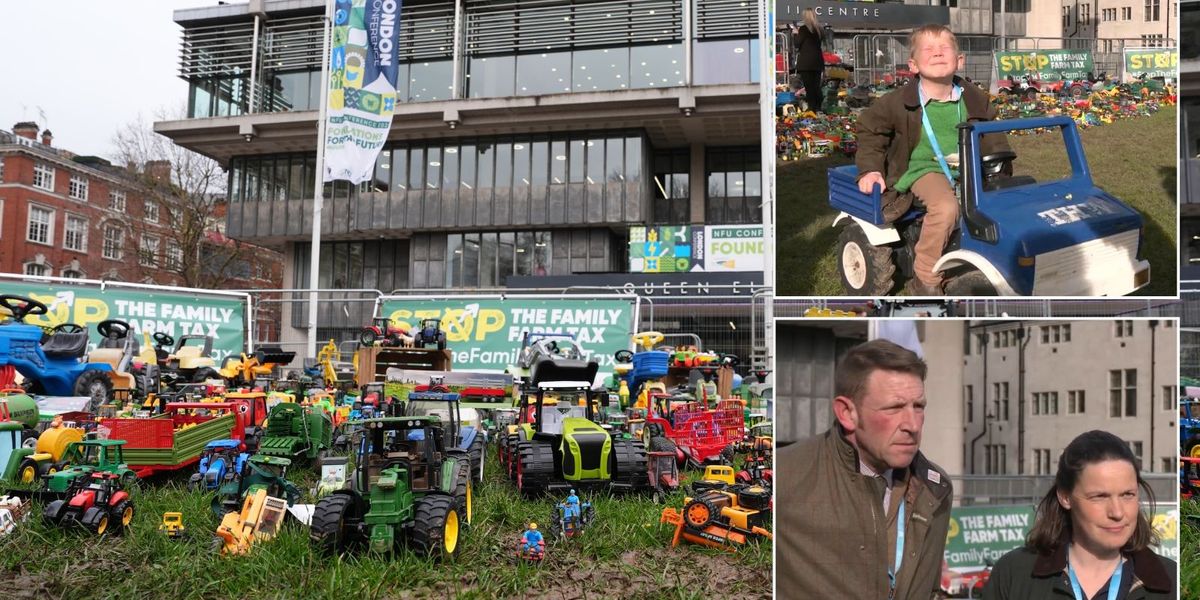 NextImg:'It’s going to destroy family farms!' Three generation farming family join fierce protest against inheritance tax: 'Sucks the oxygen out of everything'