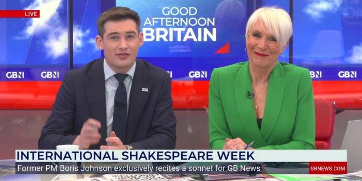 Dawn Neesom left less than impressed as Tom Harwood recites Shakespeare sonnet Dawn Neesom left less than impressed as Tom Harwood recites Shakespeare sonnet