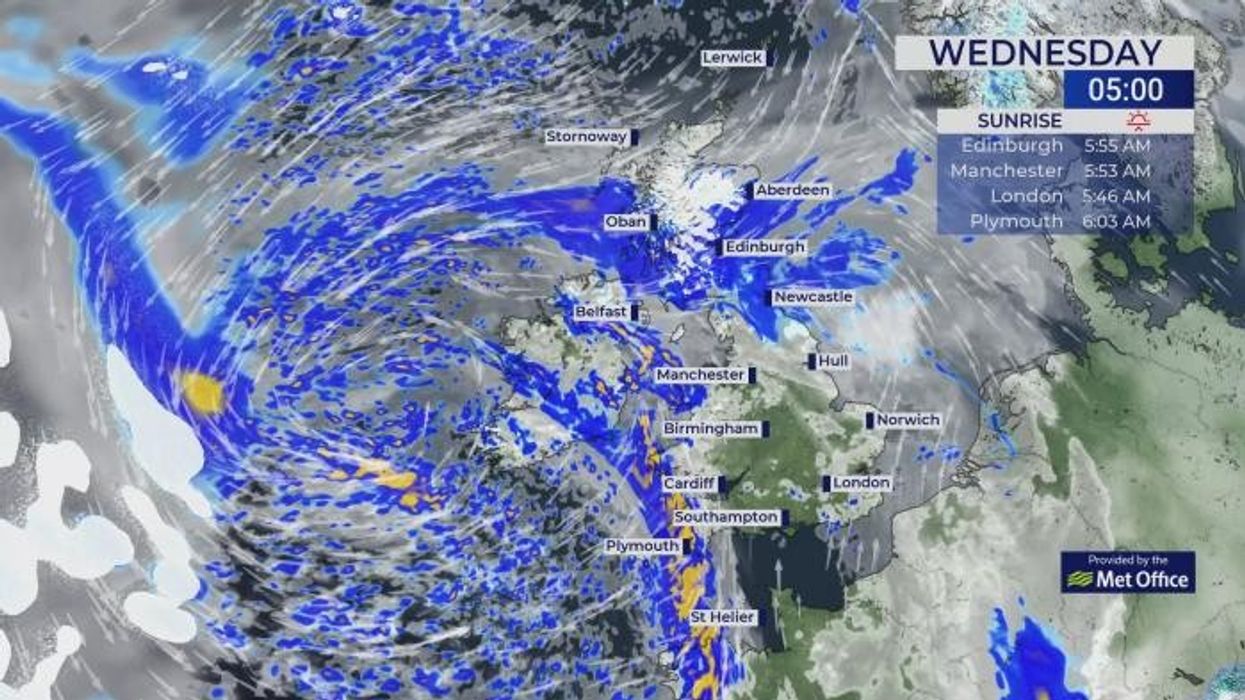 Met Office warns rain could turn to SNOW tonight and tomorrow as mercury drops sub-zero