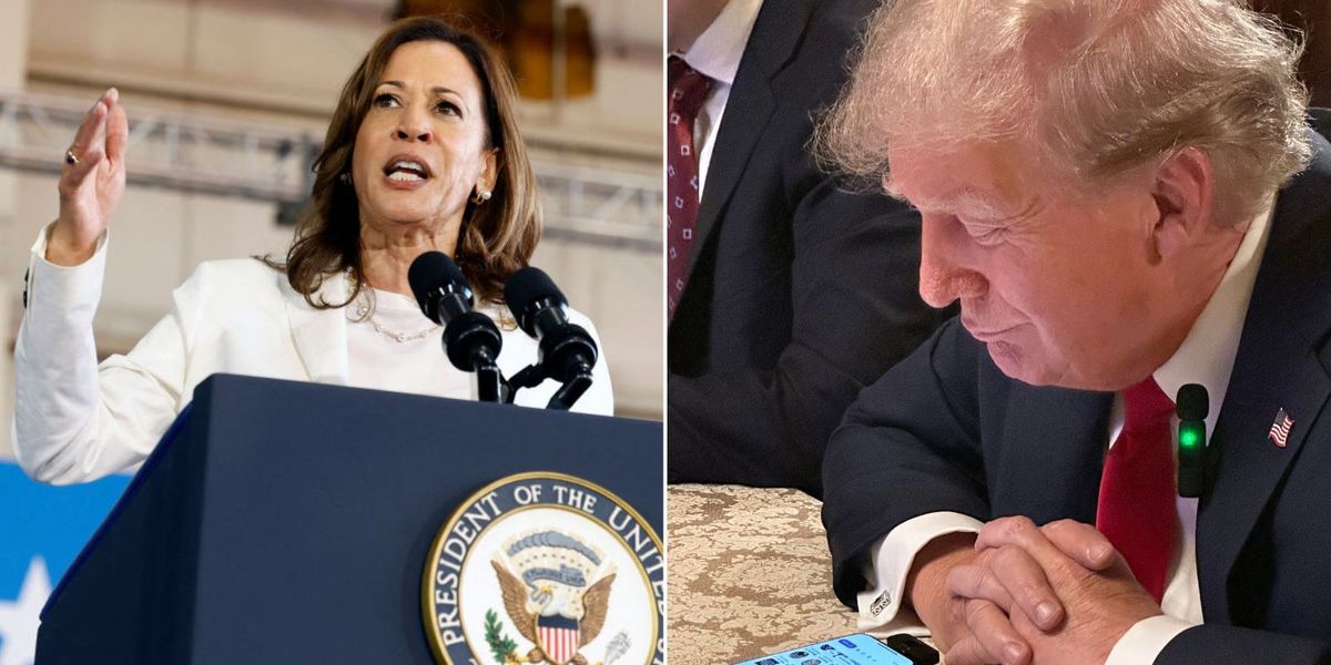 NextImg:Kamala Harris hits back at Donald Trump's 'extremist and dangerous' agenda following bizarre Elon Musk interview