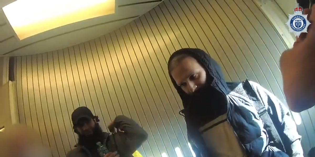 NextImg:WATCH: Two men arrested the moment they land at Manchester Airport after fleeing UK following fatal crash