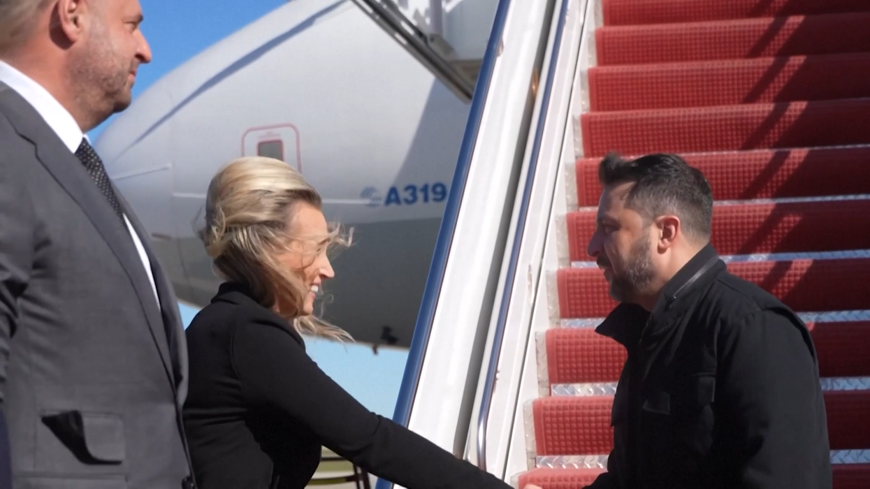 WATCH: Ukrainian President Zelensky arrives in ...