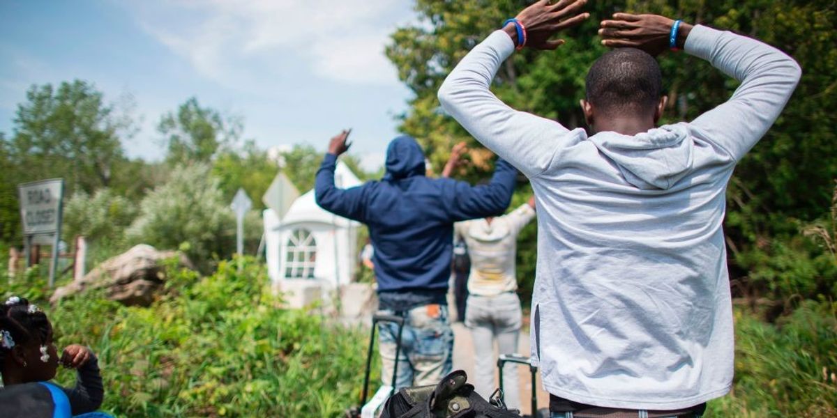 NextImg:US-Canada border point sees RECORD migrant crossings in one month