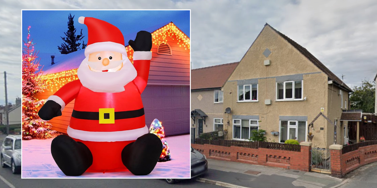NextImg:Brazen thief RUINS CHRISTMAS after stealing 20ft inflatable Santa Claus from family