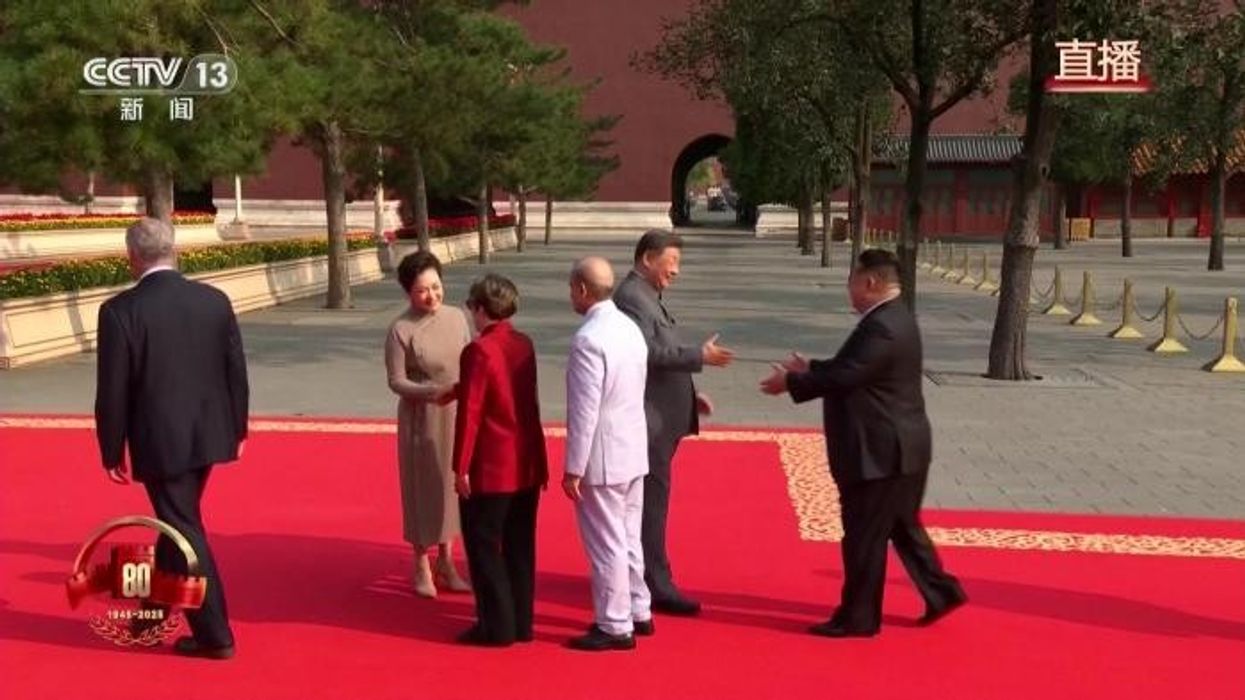 China lays on mass military parade in front of Vladimir Putin and Kim Jong-un - sparking fury from Donald Trump