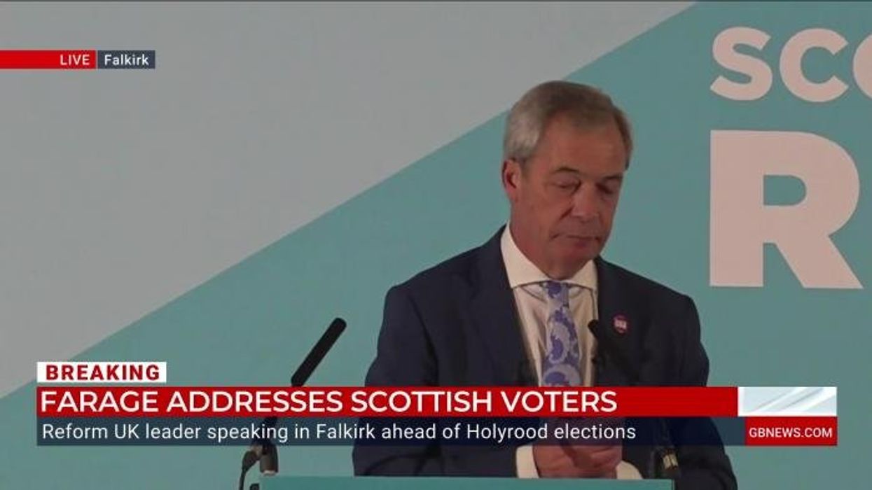 Watch moment Nigel Farage spells out four-letter word that will lead to Reform's success in Scotland