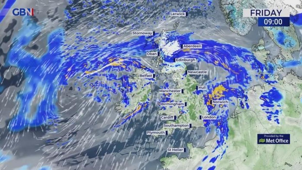 UK snow forecast: Furious Storm Kathleen smashing into Britain TODAY as 70mph winds and heavy snowfall strike
