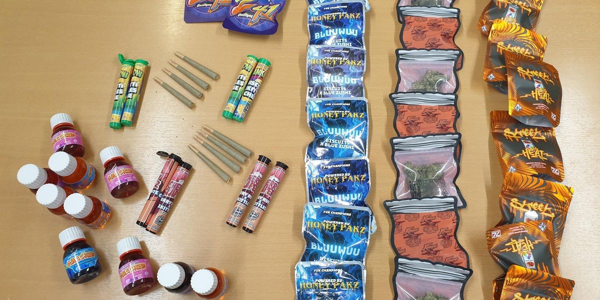 NextImg:Cannabis 'disguised as children's sweets' snatched by police from 'suspicious' vehicle