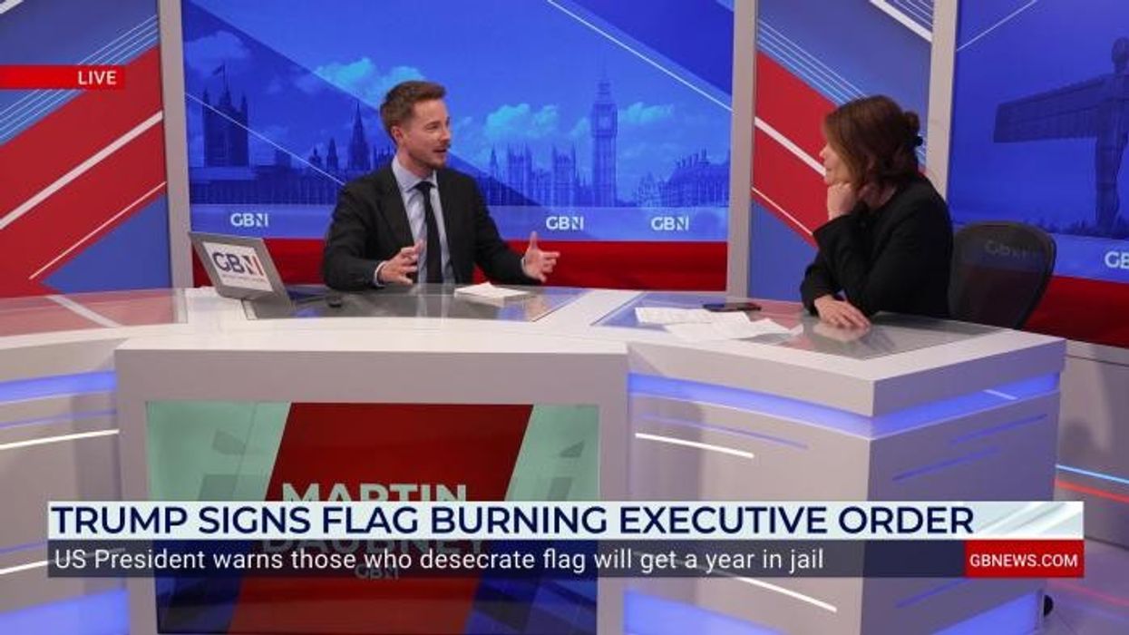 Maga fury boils over after Donald Trump bans flag-burning